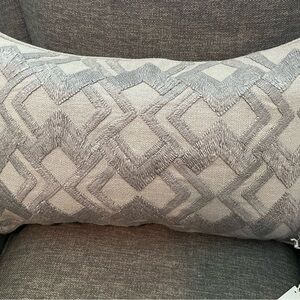 Two Serena & Lily Paige Pillow Covers in Smoke. 12x21. Set of 2. New with tags.
